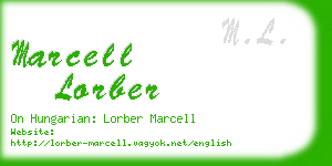 marcell lorber business card